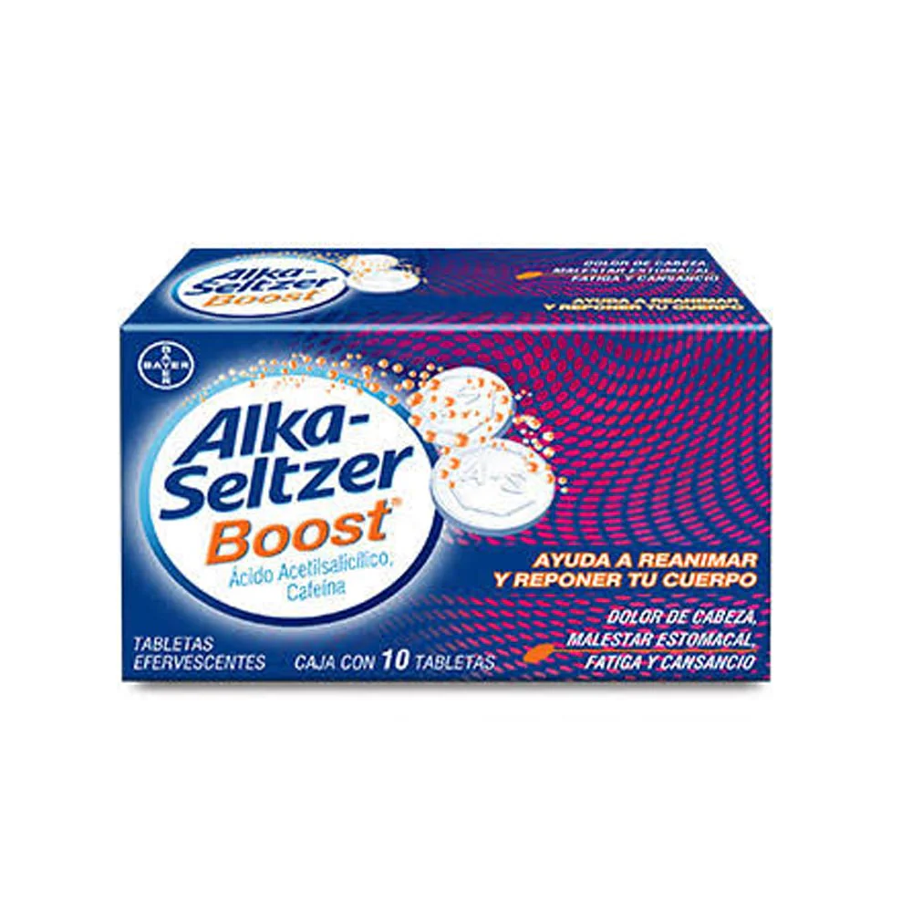 Alka-Seltzer Boost Tabletas Efervescentes Con 10