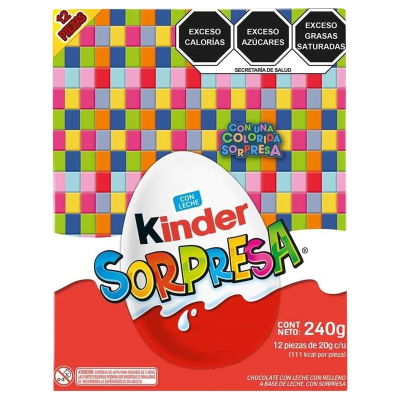 Chocolate Kinder Sorpresa Para Niña Con 12