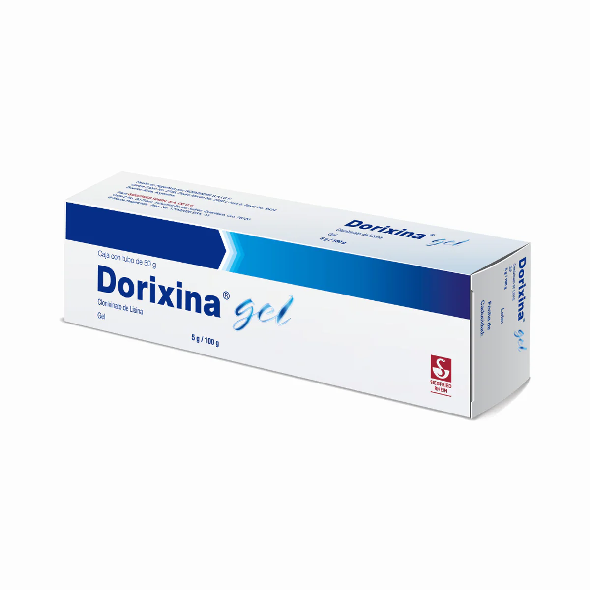 Dorixina Gel 50 Gr - Tubo (Clonixinato De Lisina) - Image 2