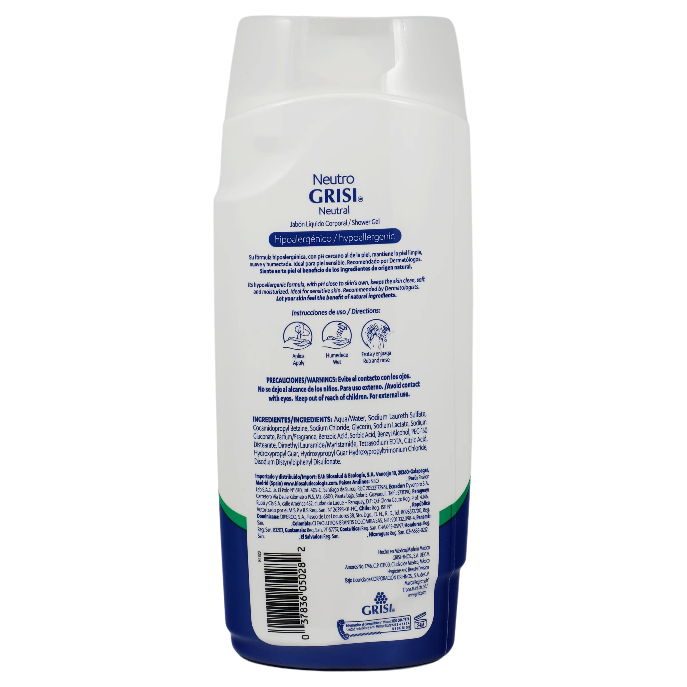 Jabon Grisi Neutro Liquido 450 Mililitros - Image 7