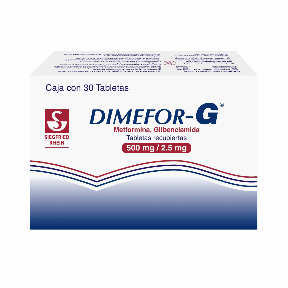 Dimefor G 850 Mg / 2.5Mg - Caja Con 30 Tabletas (Metformina Y Glibenclamida) - Image 4