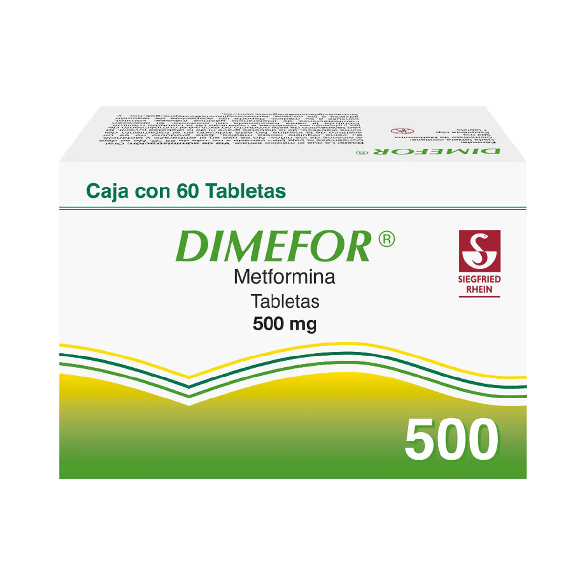 Dimefor 500 Mg - Caja Con 60 Tabletas (Metformina) - Image 4