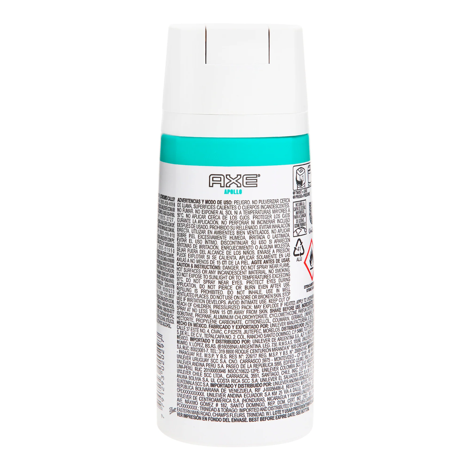Desodorante Axe Seco Apollo Spray 152 Ml - Image 5