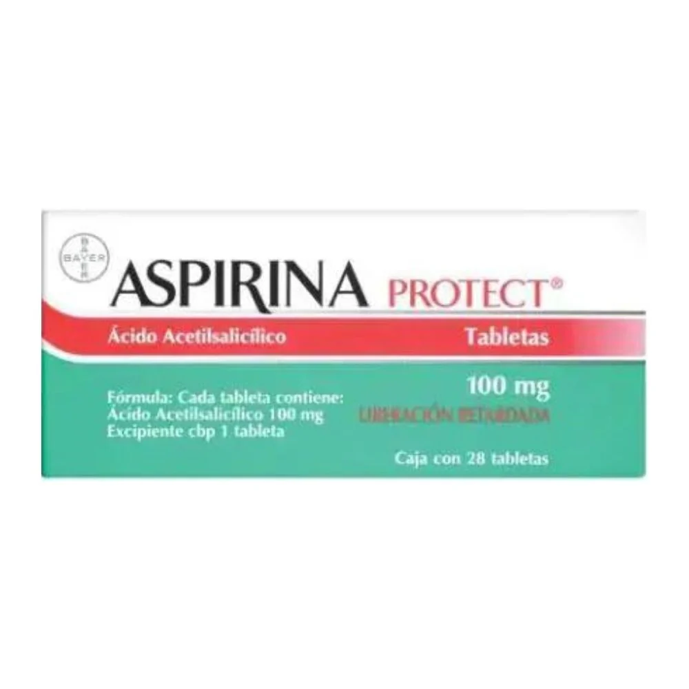 Aspirina-Protec 100 Mg Tabletas Con 28