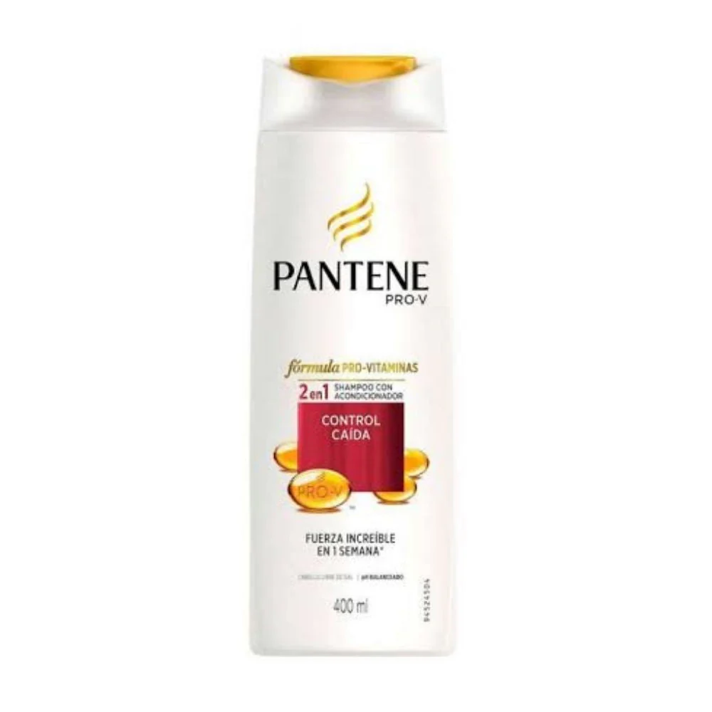 Shampoo Pantene 2 En 1 Control Caida 400 Ml