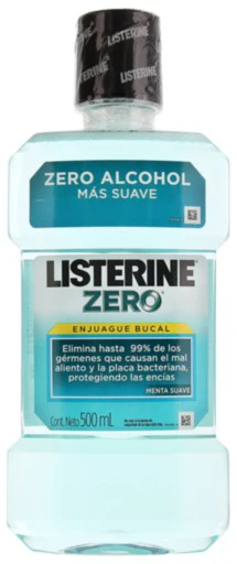 Enjuague Bucal Listerine Zero Menta Suave 500 Ml