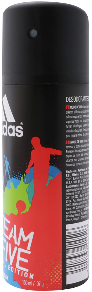 Desodorante Adidas Men Team Five Spray 150 - Image 5