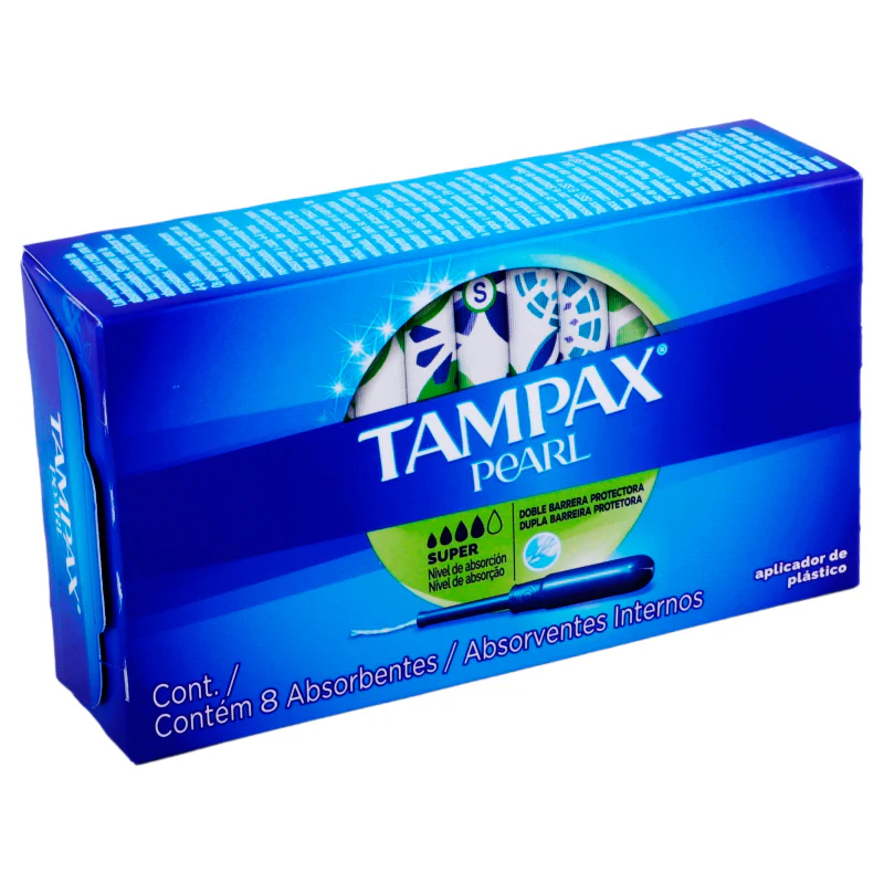 Tampones Tampax Pearl Super Absorbentes Con 8 Piezas - Image 2
