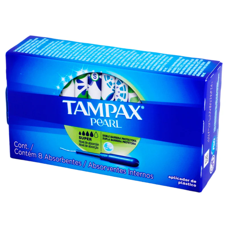 Tampones Tampax Pearl Super Absorbentes Con 8 Piezas - Image 4