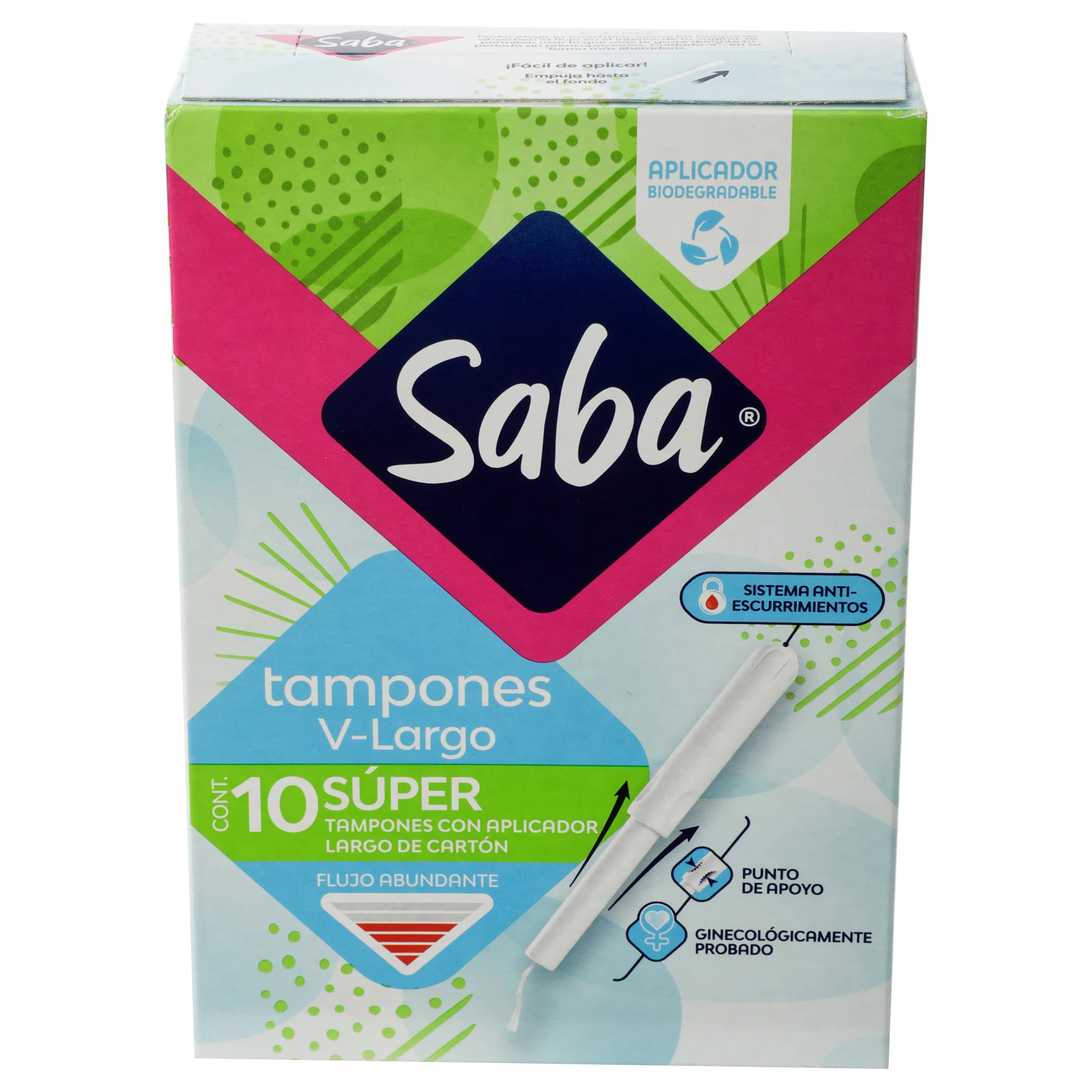 Tampones Saba Estilos Super Con 10 Piezas - Image 3