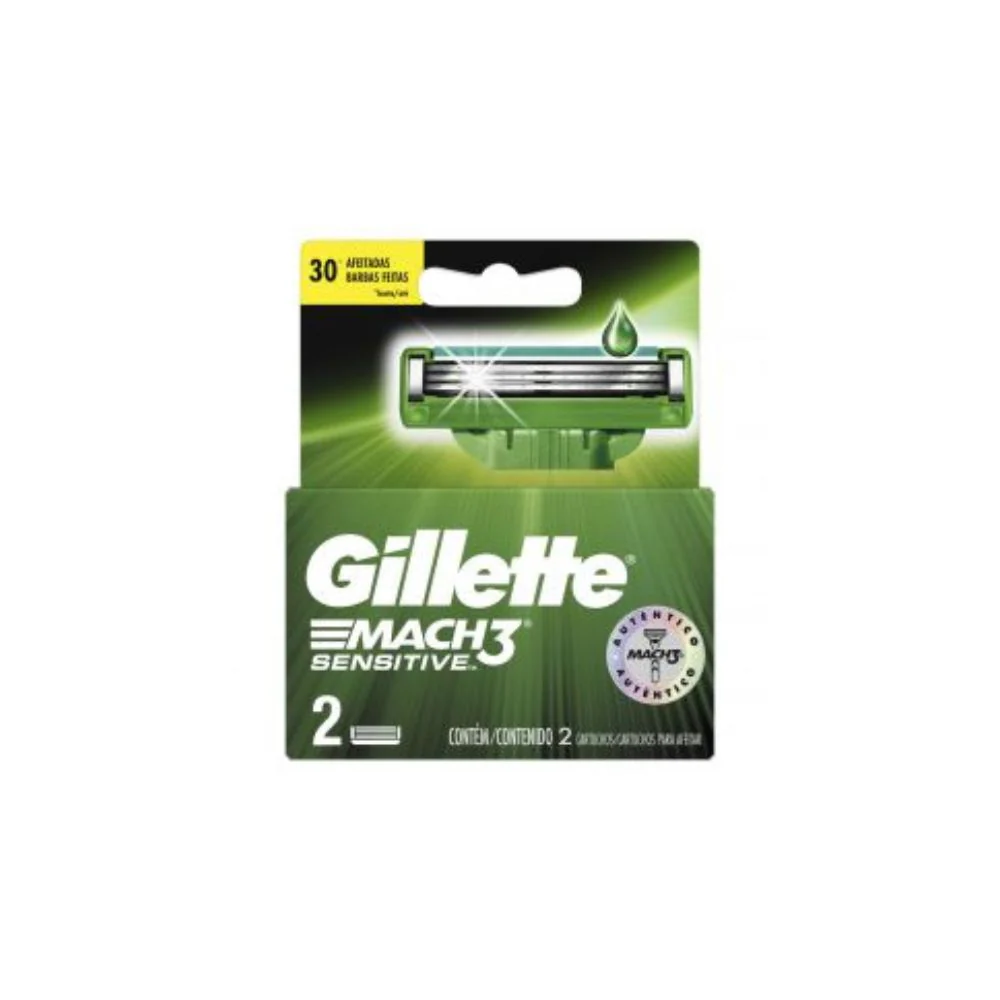 Cartucho Gtte Mach3 Sensitive Con 2