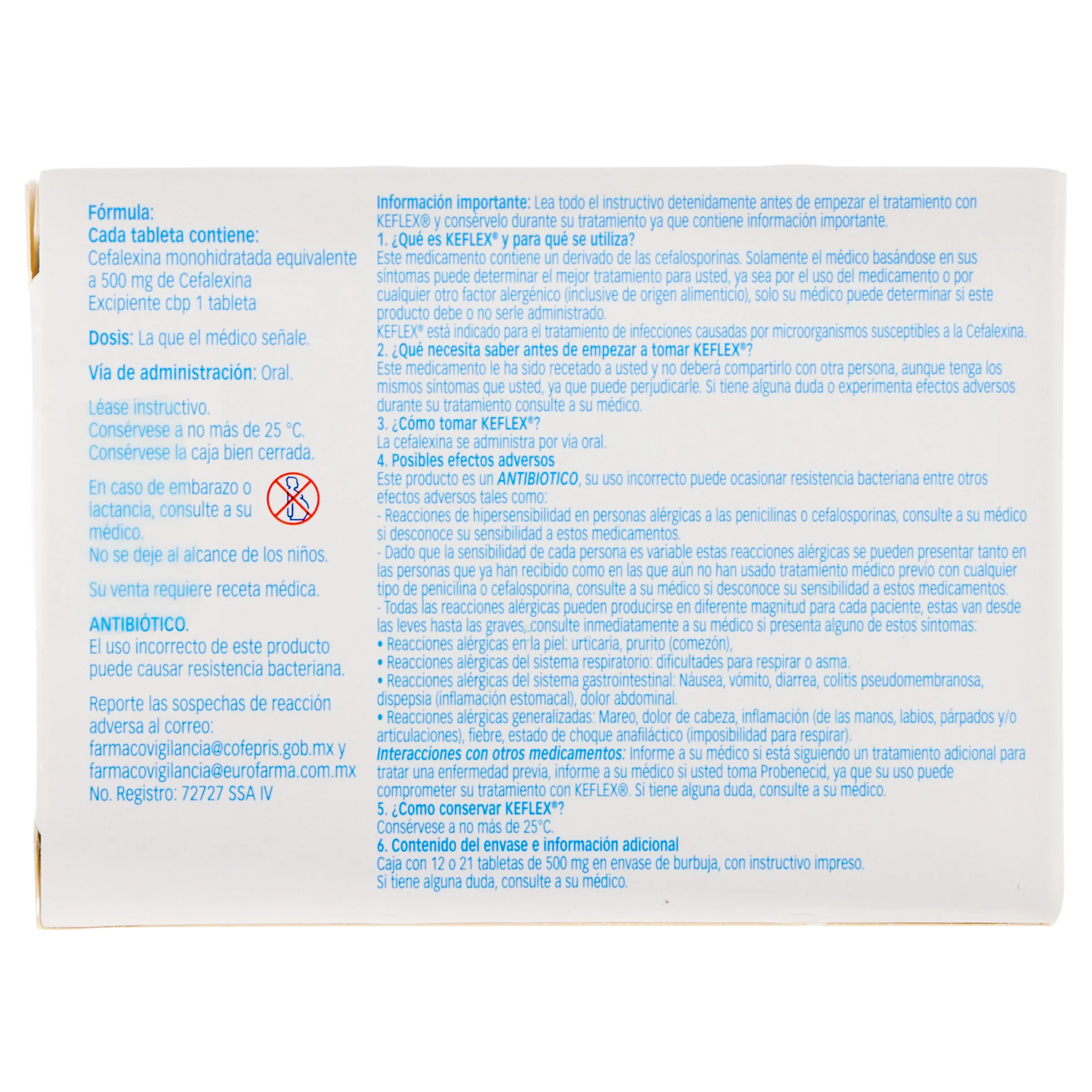 Keflex 500 Mg Con 21 Tabletas - Image 7