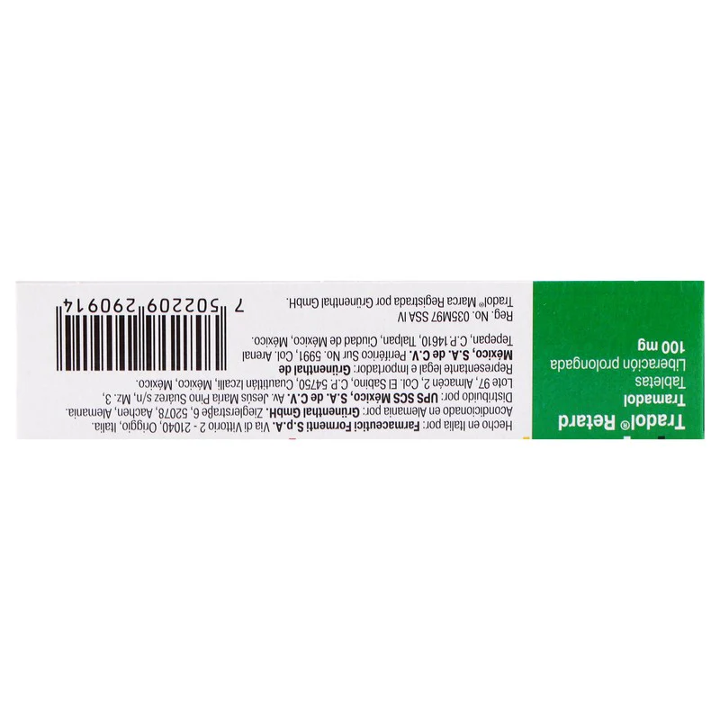 Tradol-Retard 100 Mg Tabletas 30 - Image 2