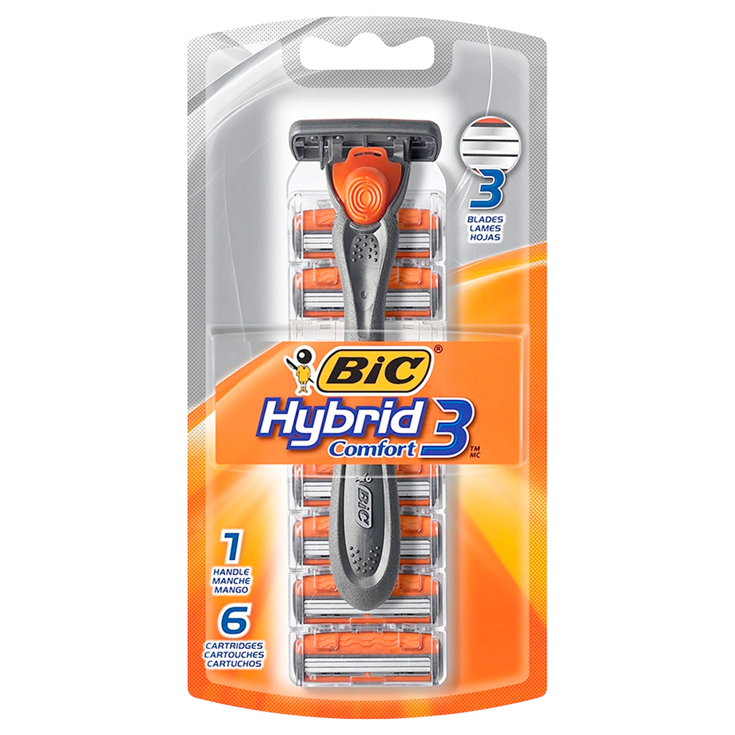 Maquina Bic Hybrid Adv Con 6 Repuesto 1 Pieza