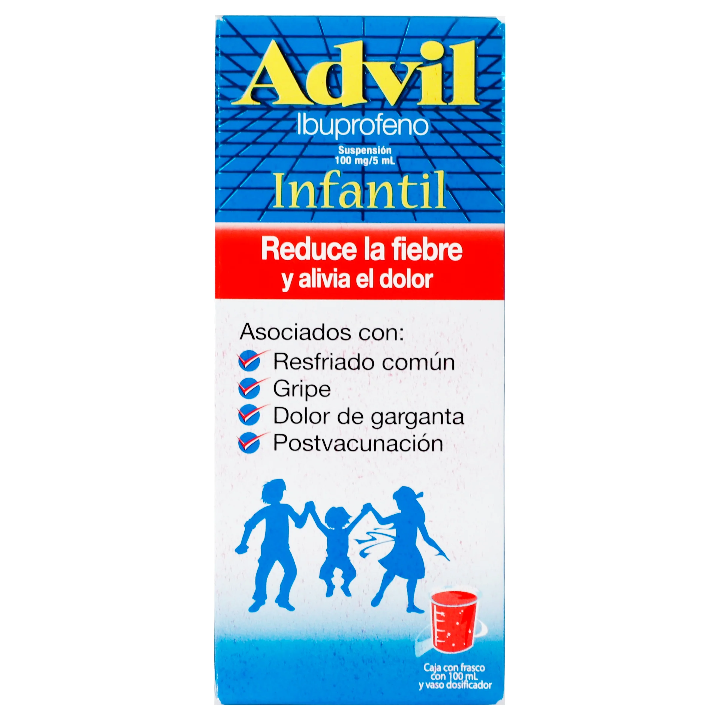Advil Infantil Frutas Suspension 100 Mg/5 Ml