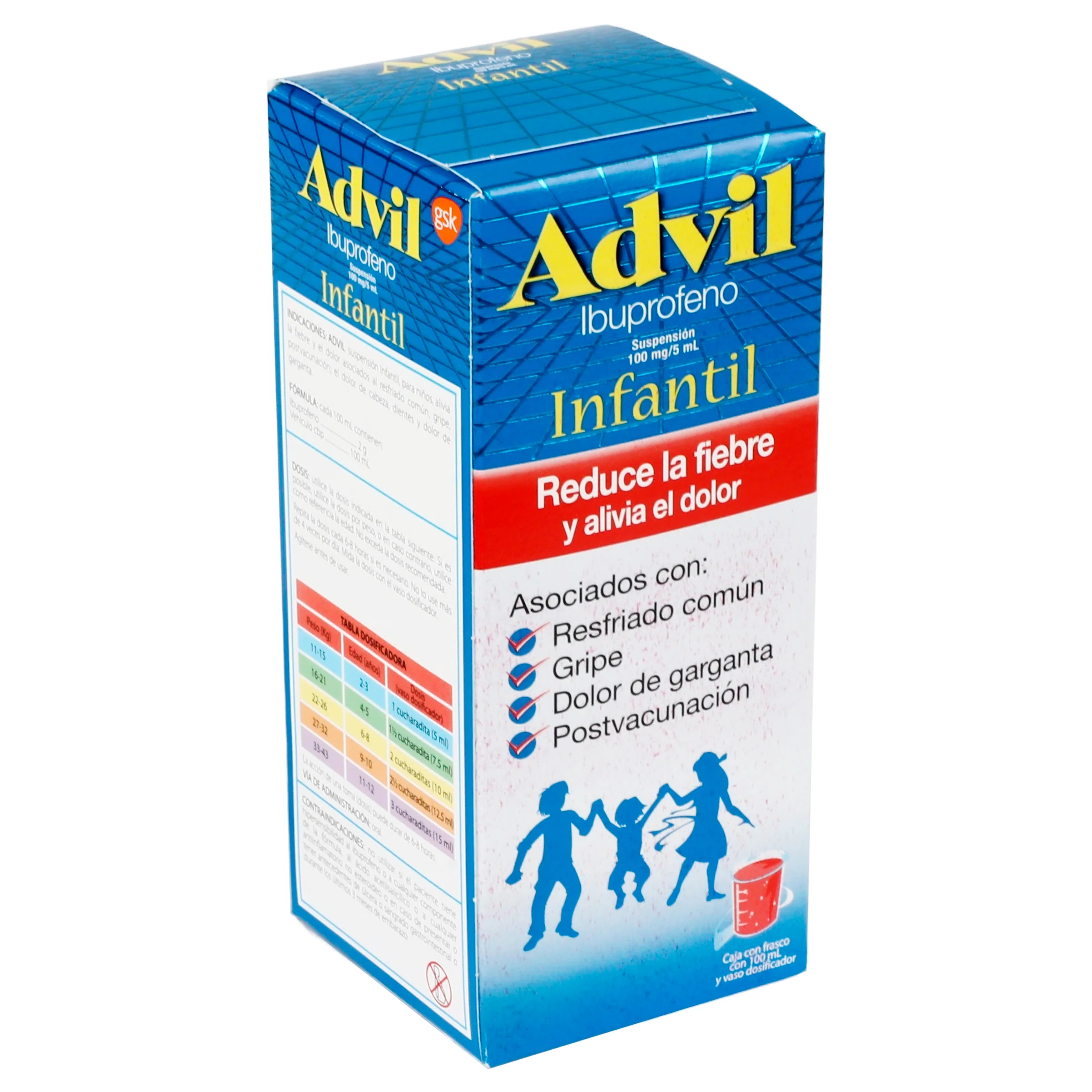 Advil Infantil Frutas Suspension 100 Mg/5 Ml - Image 2