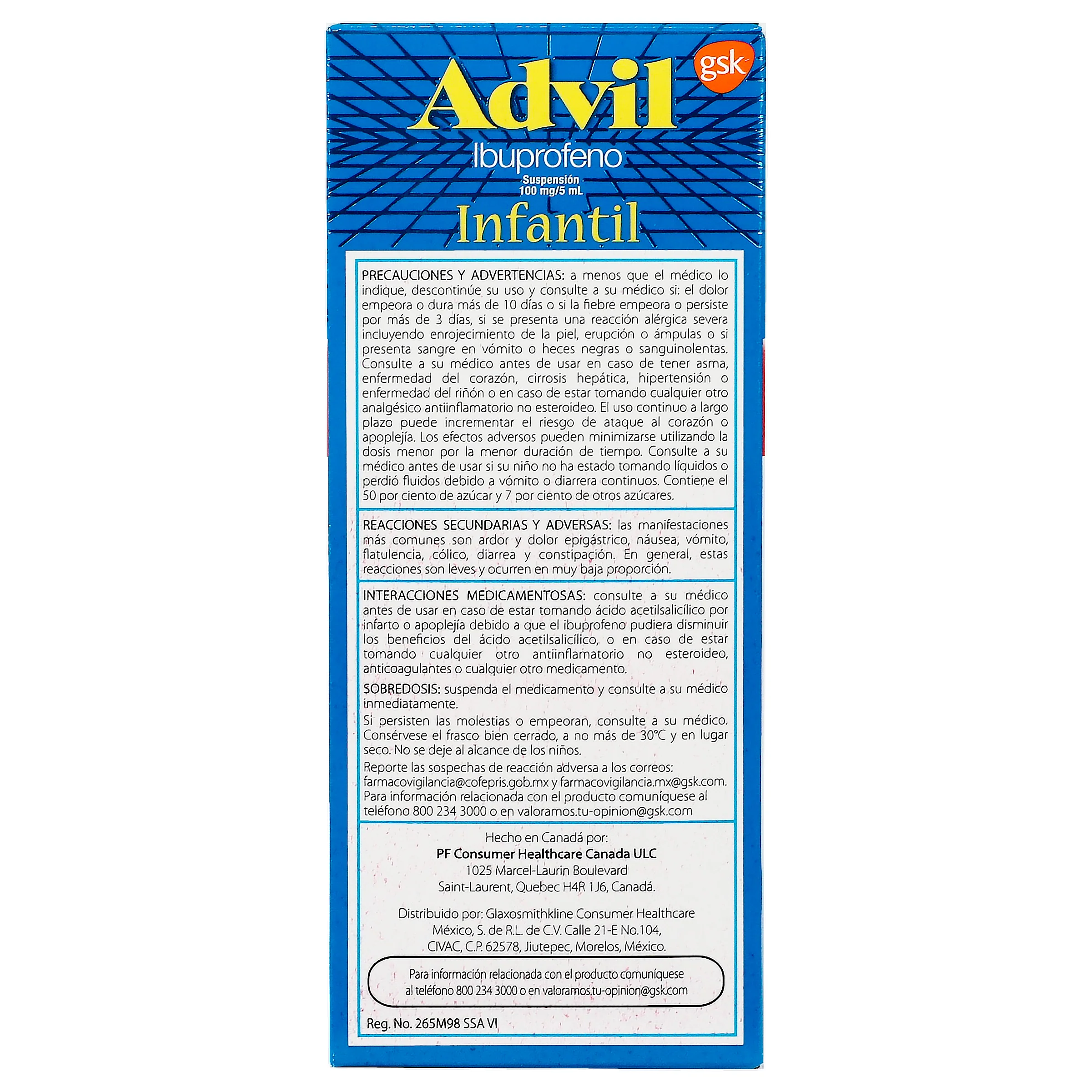 Advil Infantil Frutas Suspension 100 Mg/5 Ml - Image 5