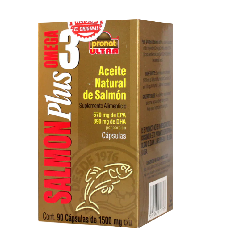 Salmon Plus (Omega3) Con 90 Capsulas Pronat