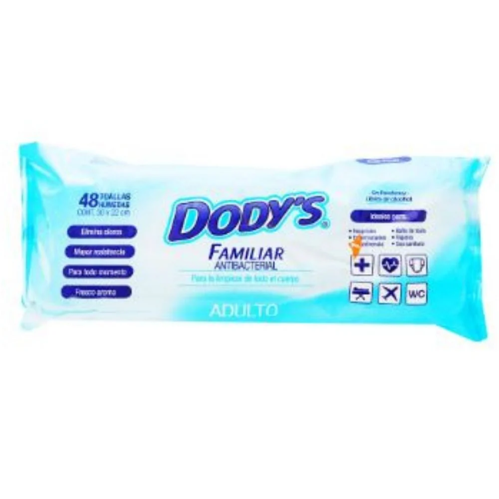 Toallas Humedas Dodys Adulto 48 Piezas