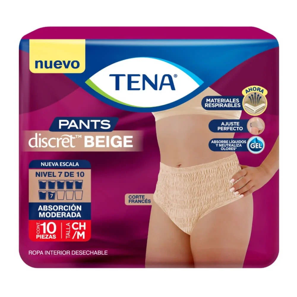 Panal Tena Discret Mediano C/10 Piezas