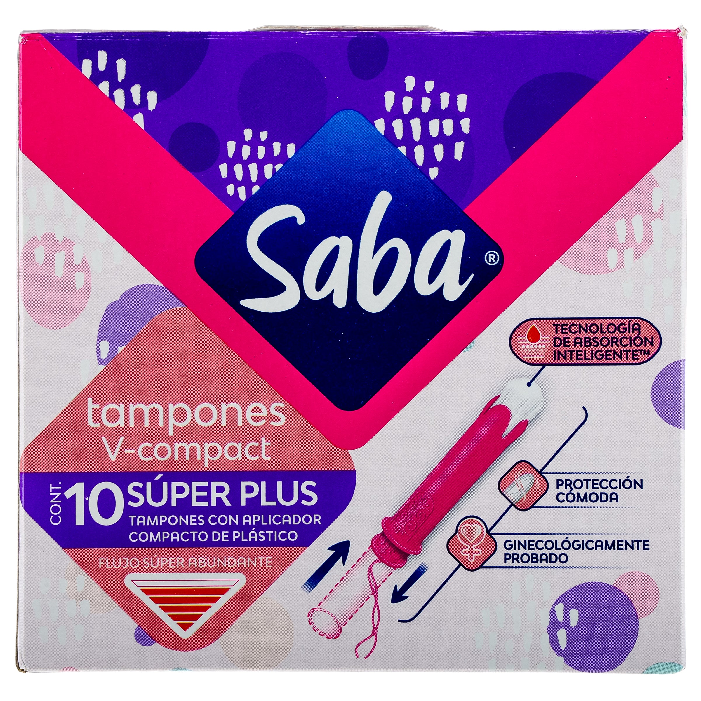 Tampones Saba Compac Super Plus Con 10 Piezas