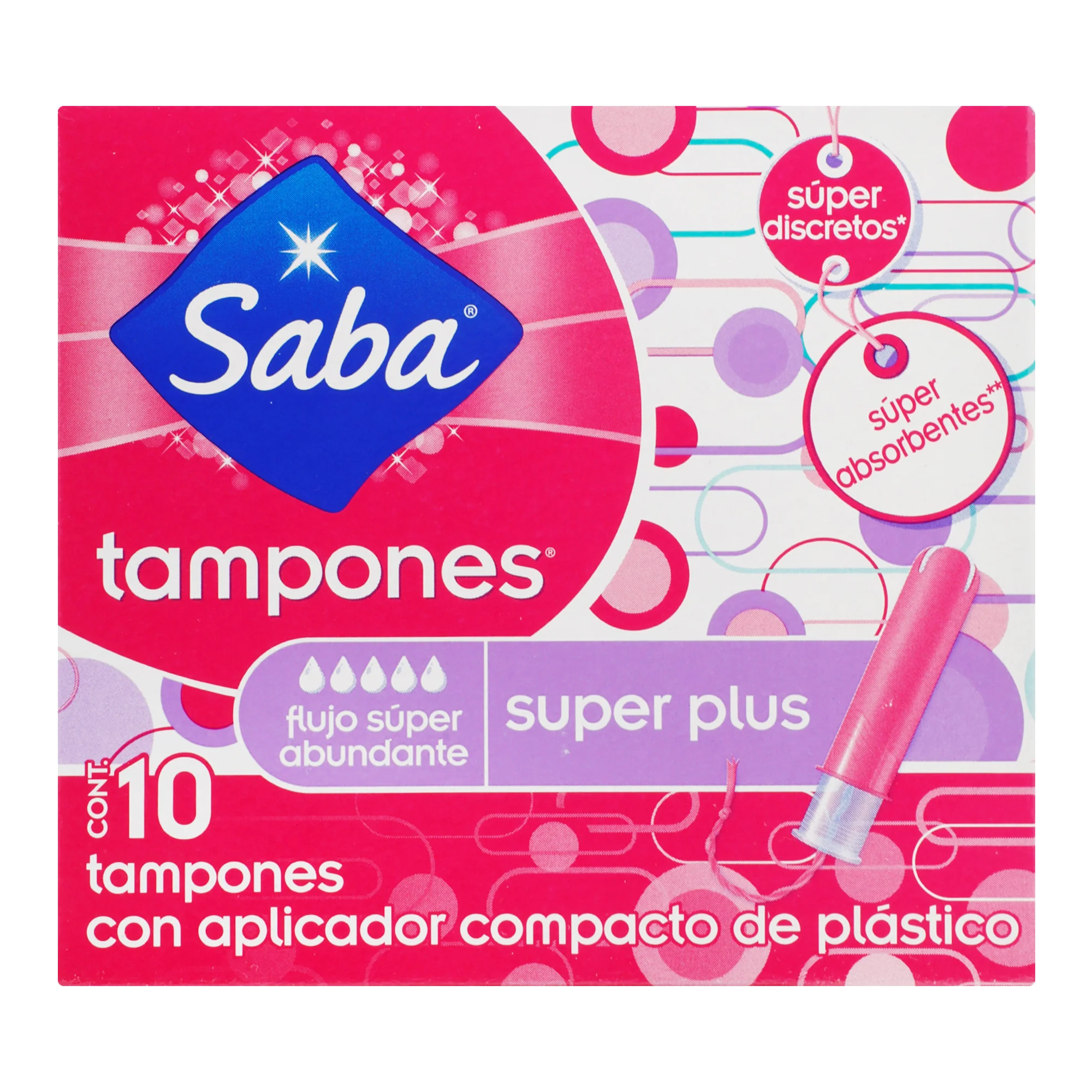 Tampones Saba Compac Super Plus Con 10 Piezas - Image 2