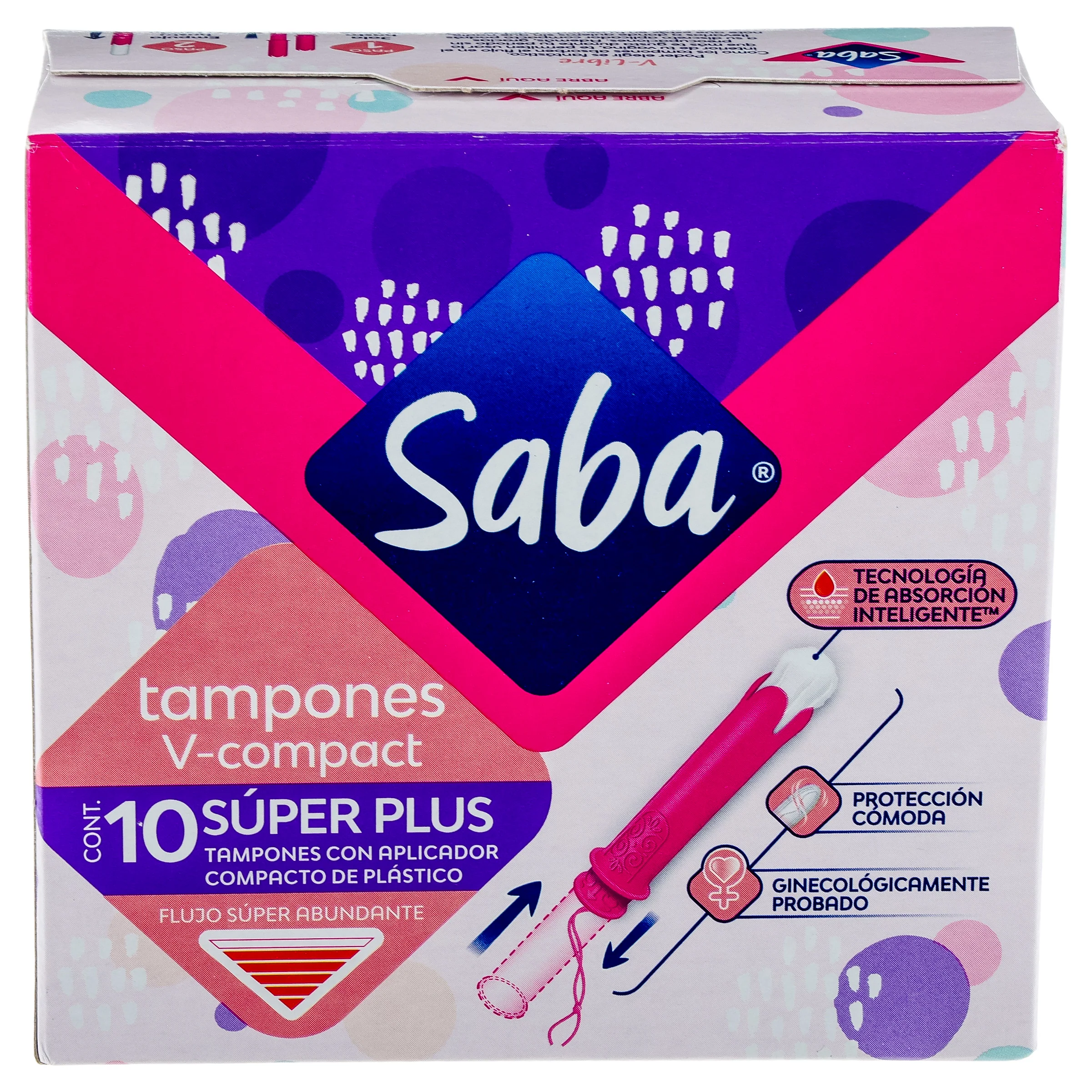 Tampones Saba Compac Super Plus Con 10 Piezas - Image 4