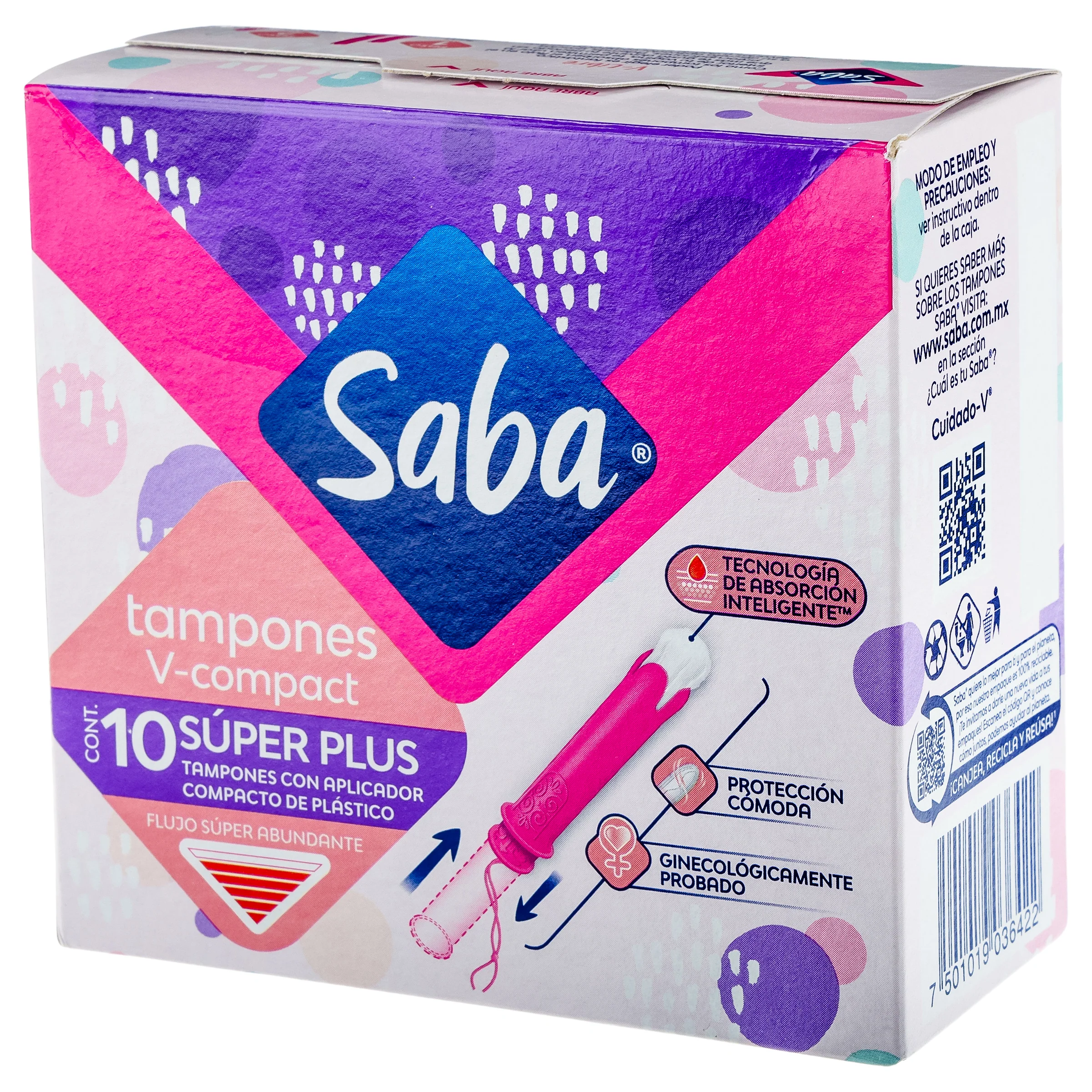 Tampones Saba Compac Super Plus Con 10 Piezas - Image 5