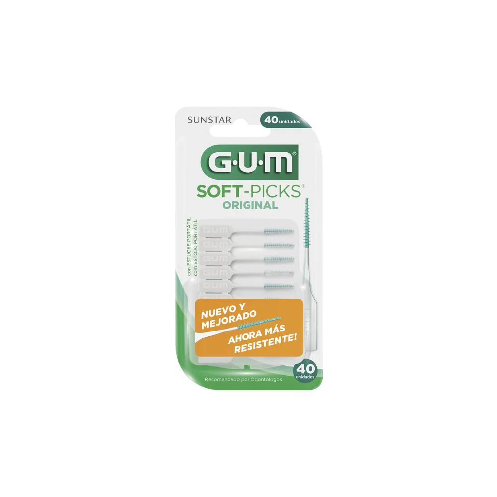 Palillos Gum Soft-Picks Con 40 Piezas