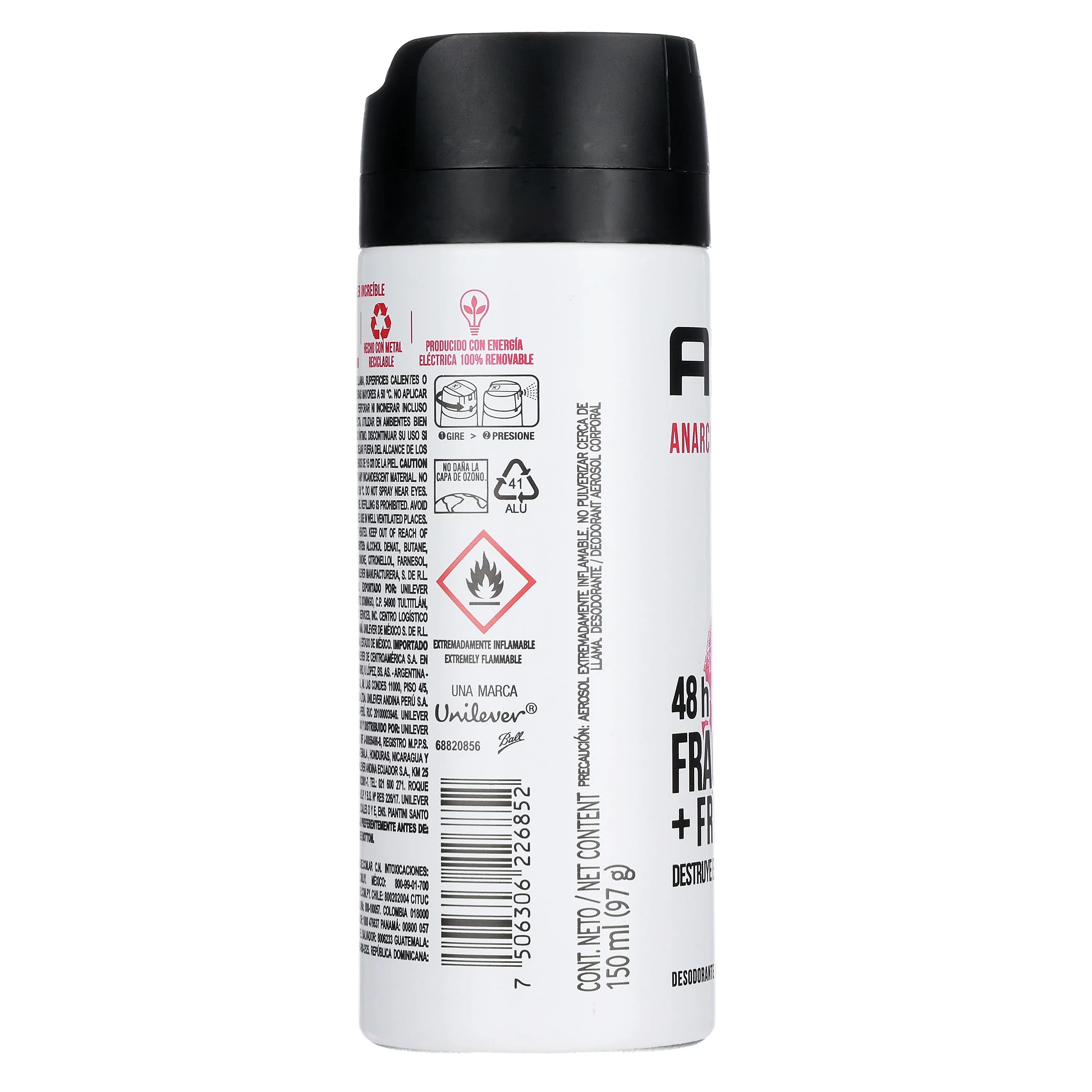 Desodorante Axe Wom Anarchy Spray 150 Ml - Image 8