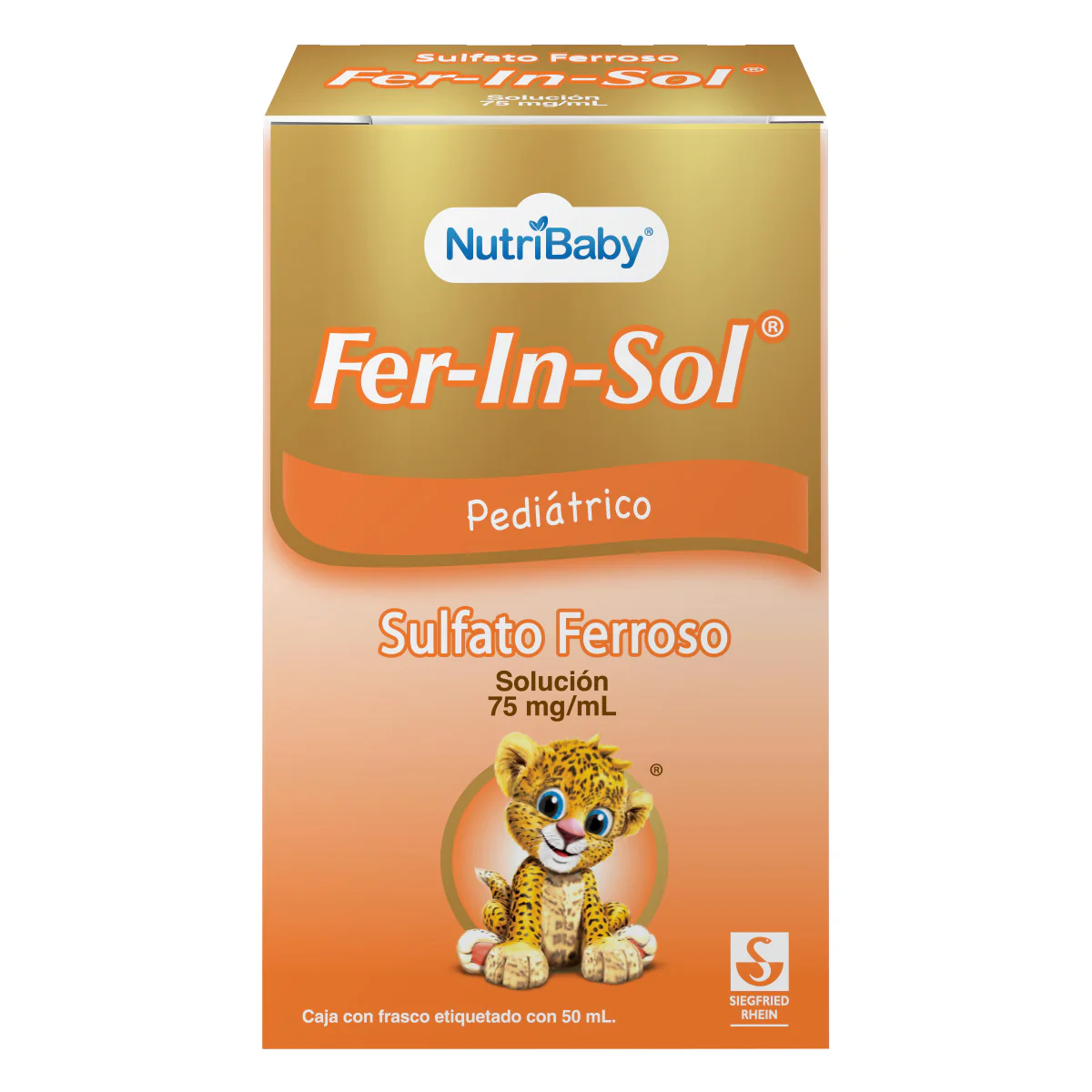 Fer-In-Sol Pediátrico 75 Mg - Frasco Con Gotero De 50 Ml (Hierro)