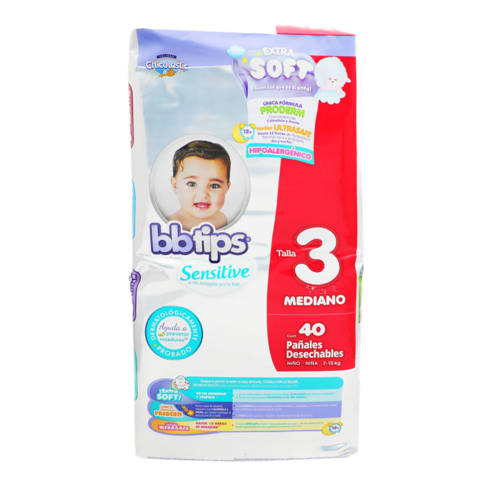 Pañal Bbtips Etapa 3 Con 40 Piezas