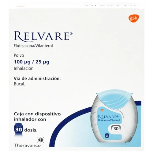 Relvare 100 25Mcg Inhalador Dosis