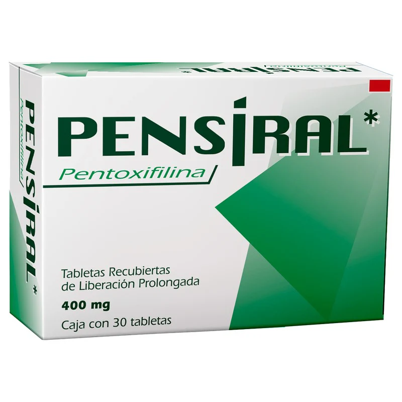 Pensiral (Pentoxifilina) 400 Mg Con 30 Tabletas Liberacion Prolongada - Image 2