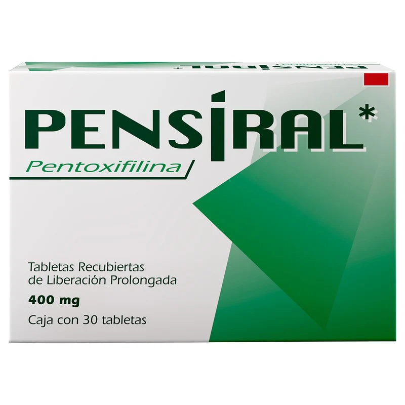 Pensiral (Pentoxifilina) 400 Mg Con 30 Tabletas Liberacion Prolongada - Image 3
