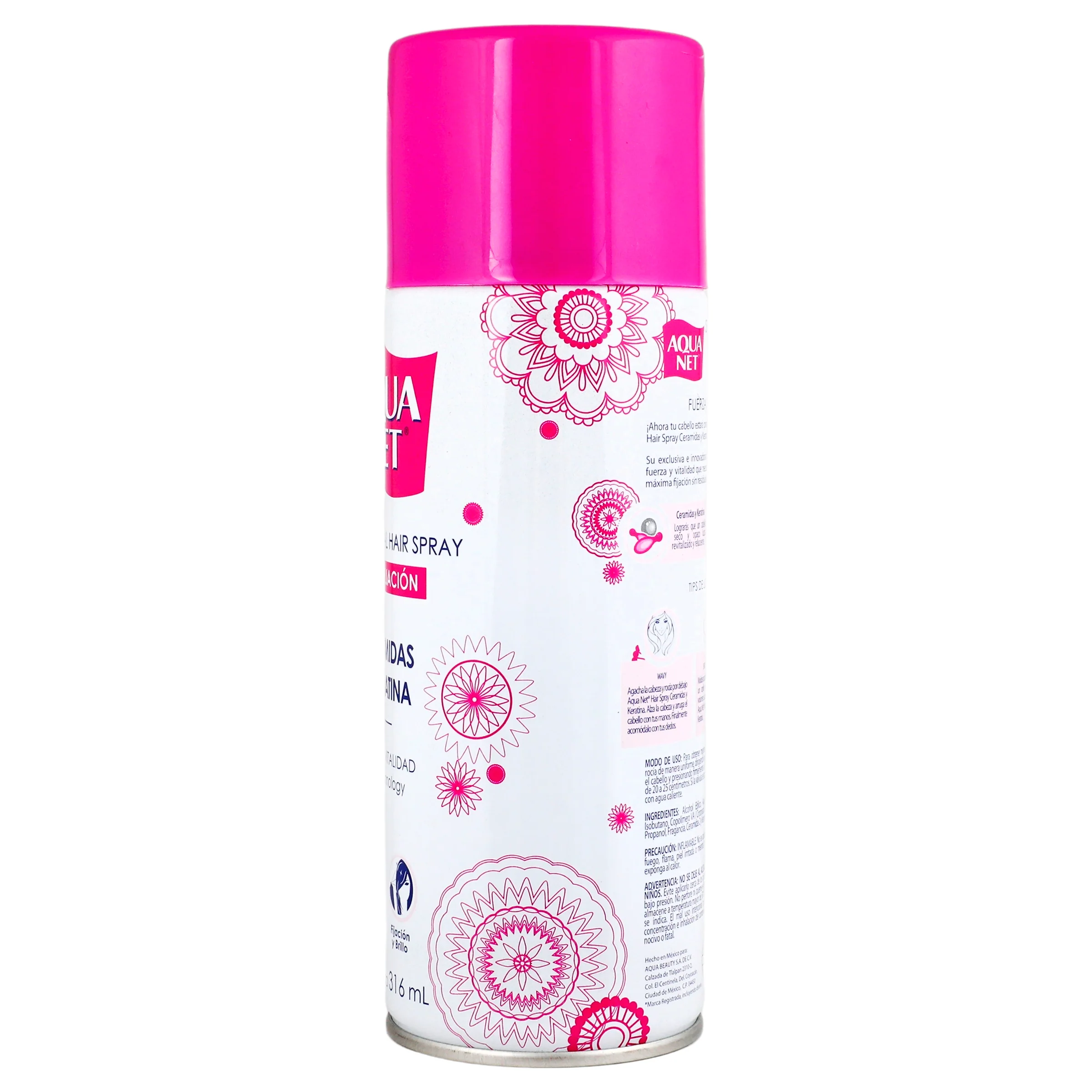 Fijador Aqua Net Ceramidas-Keratina Spray 316 Ml - Image 5