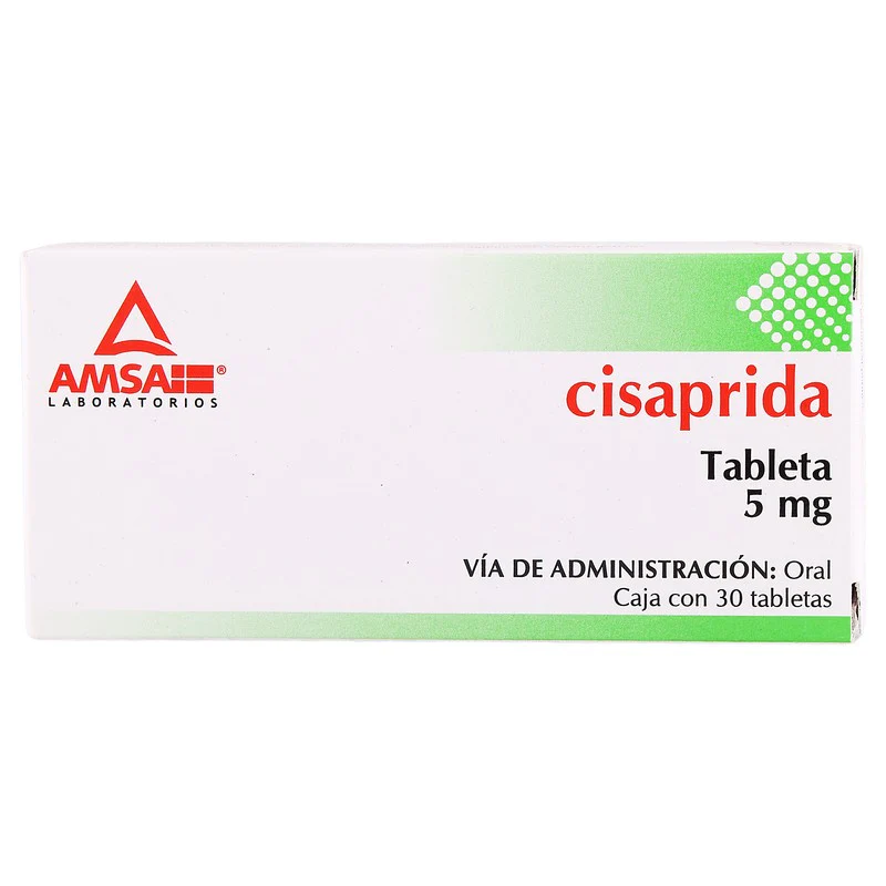 Cisaprida 5 Mg Con 30 Tabletas Amsa