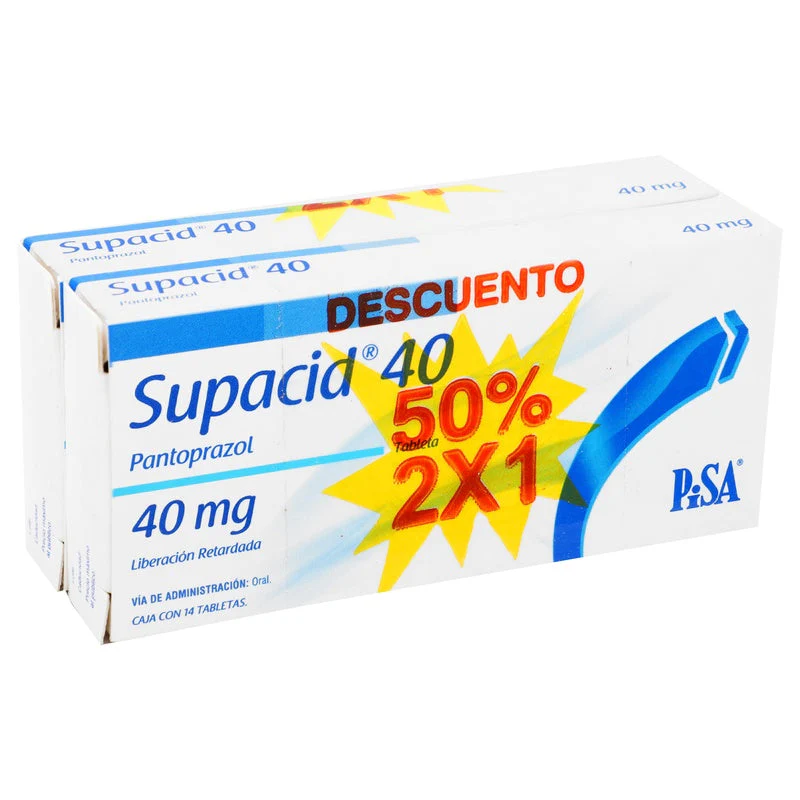 Supacid 40 Mg Con 14 Grageas 1+1