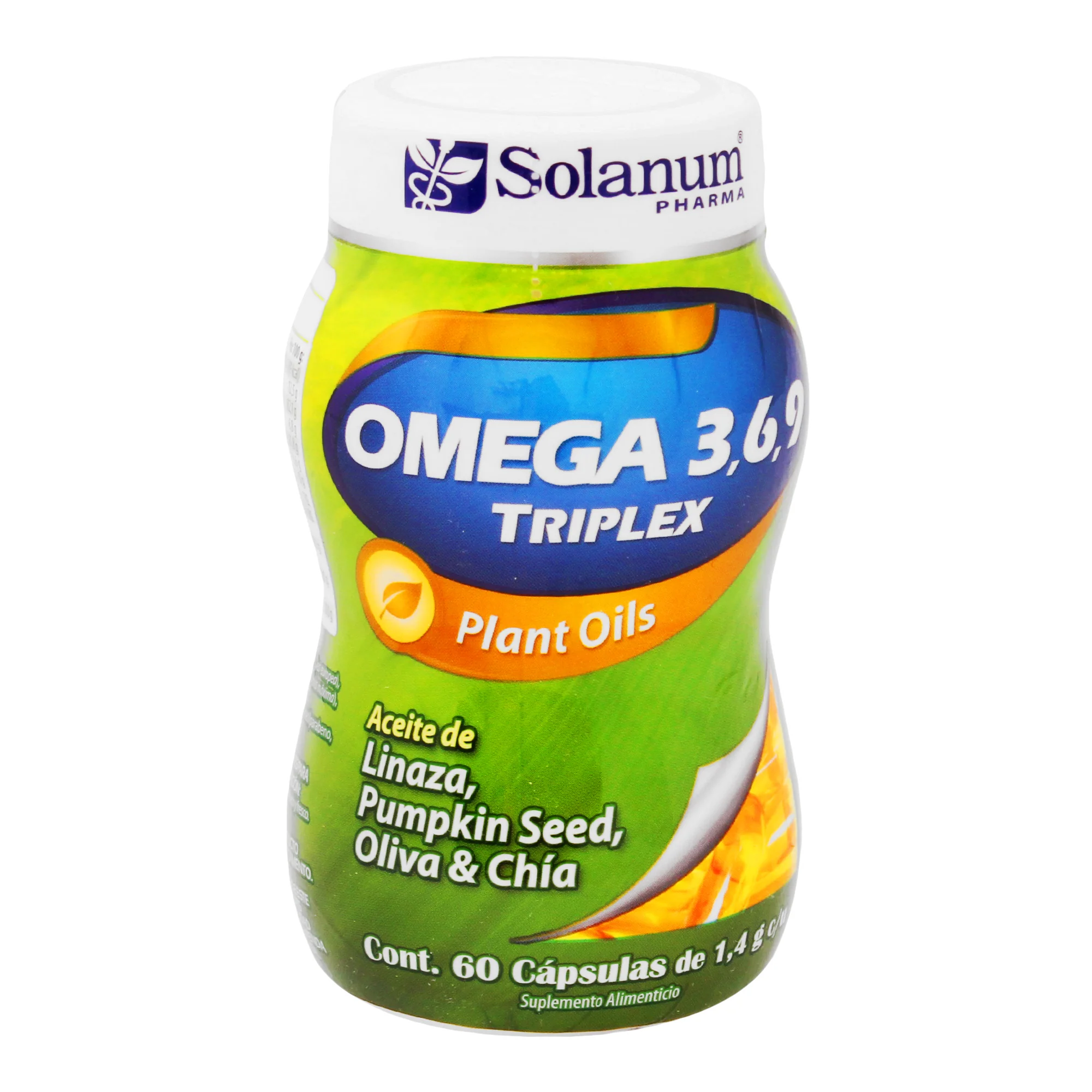 Omega 3-6-9 Triplex Plant-Oi Con 60 Capsulas