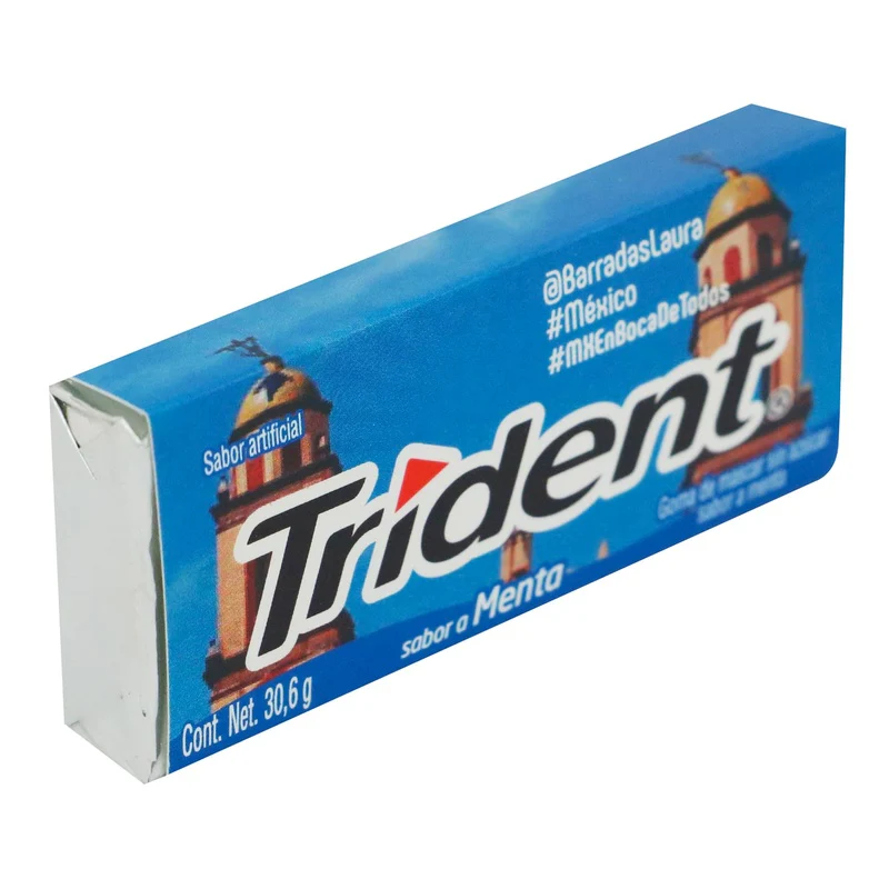 Chicle Trident 18 Menta 30,6 G - Image 2