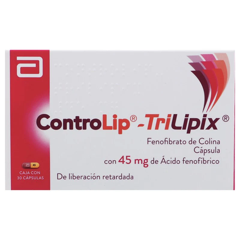 Controlip Trilipix 45 Mg Con 30 Capsulas