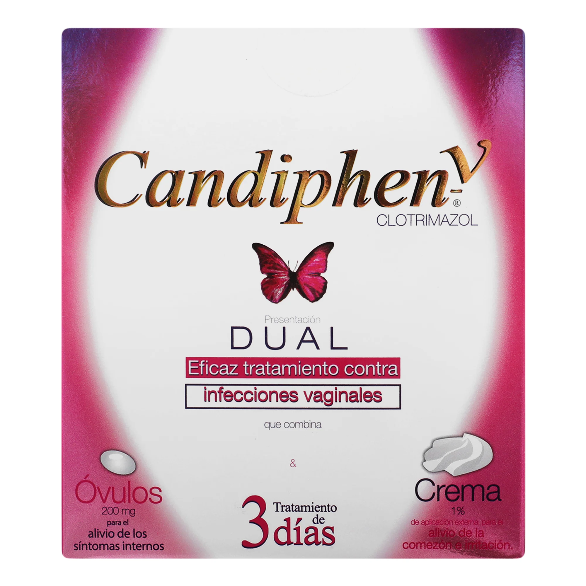 Candiphen-V 200Mg Dual Con 3 Ovulos Y Crema 10 Grs - Image 5