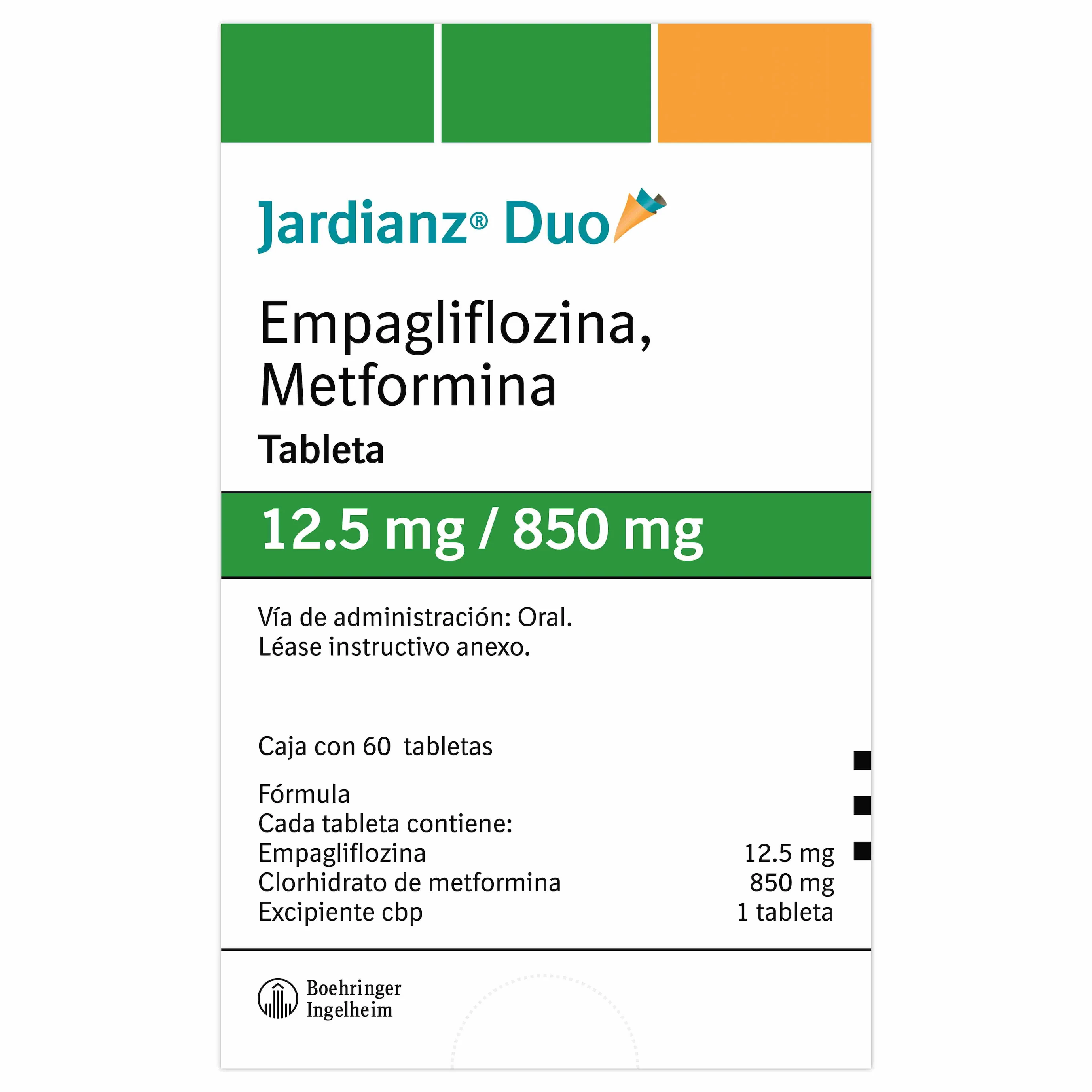Jardianz Duo 12.5 850Mg Tabletas Con 60 - Image 2