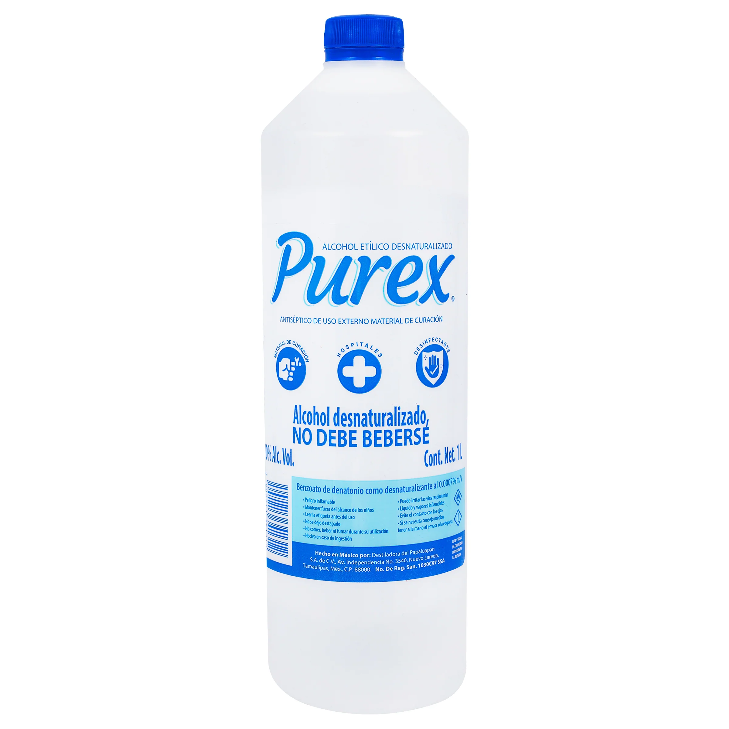 Alcohol Etilico Purex 70 1000 Mililitros