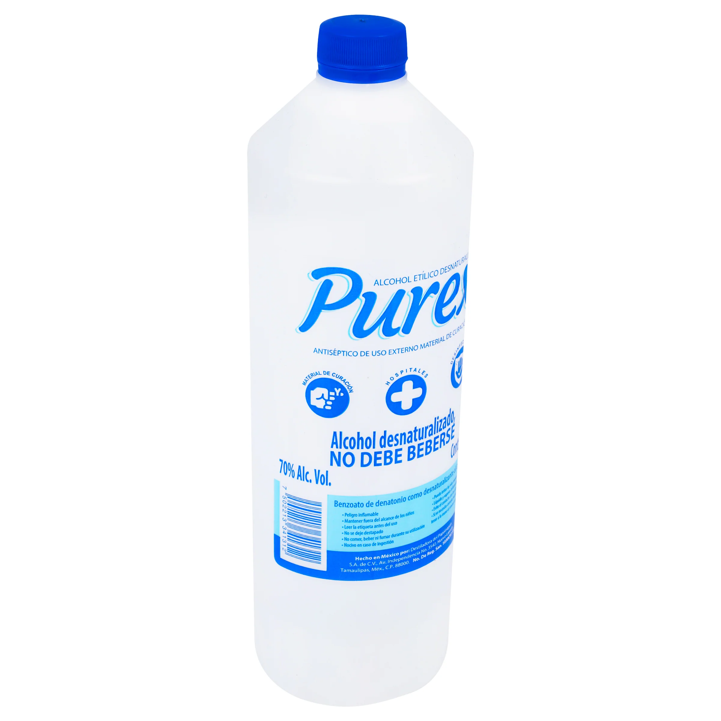 Alcohol Etilico Purex 70 1000 Mililitros - Image 2