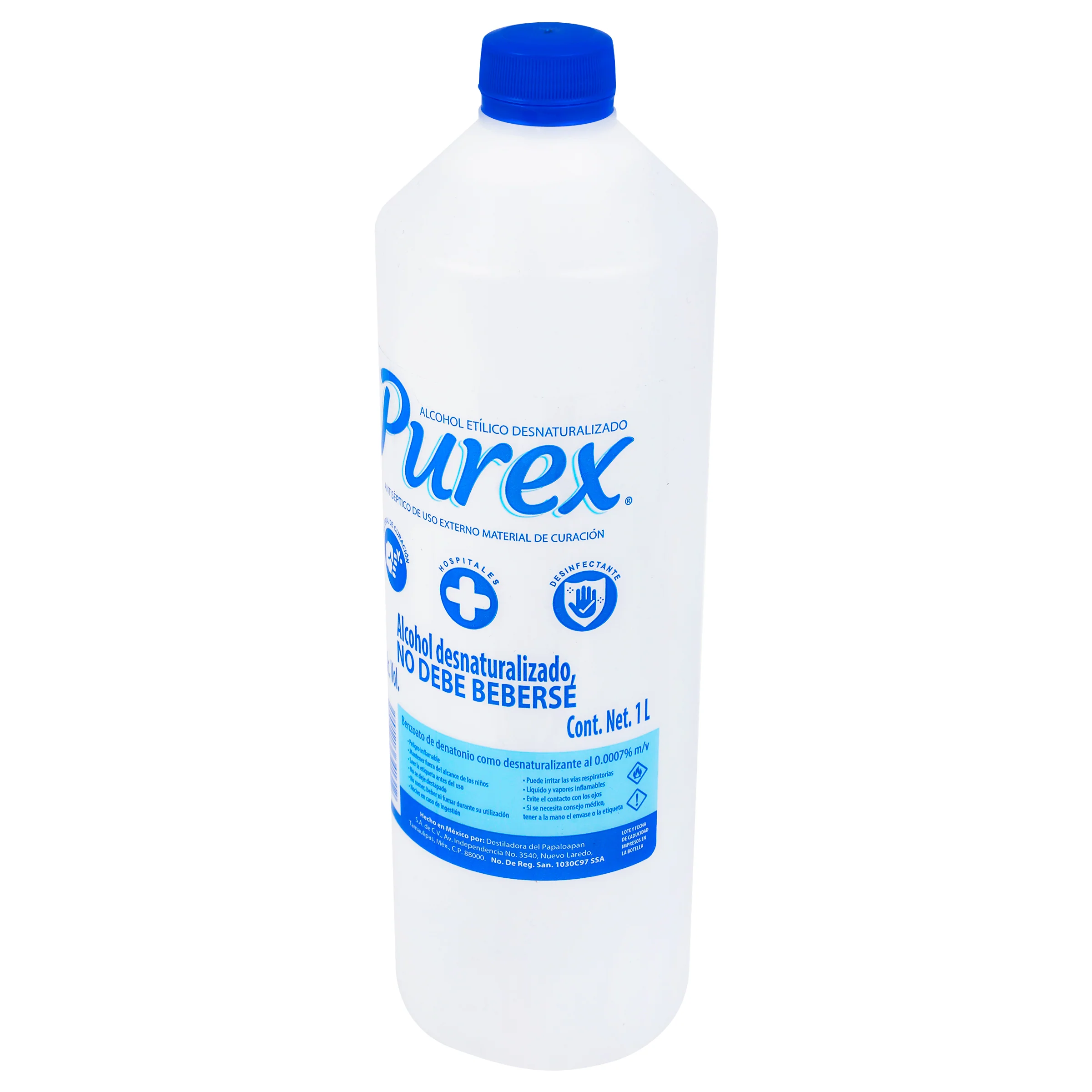 Alcohol Etilico Purex 70 1000 Mililitros - Image 3