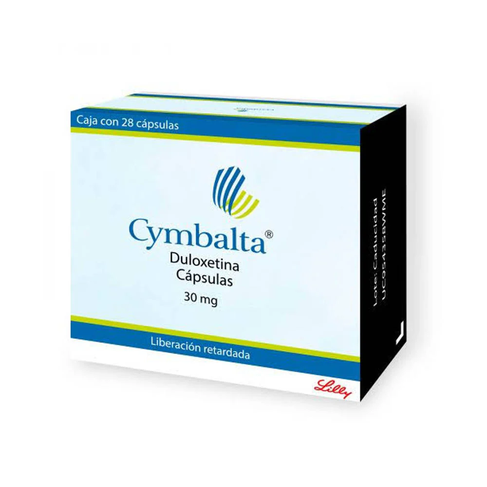 Cymbalta 30 Mg 28 Capsulas Liberacion Prolongada