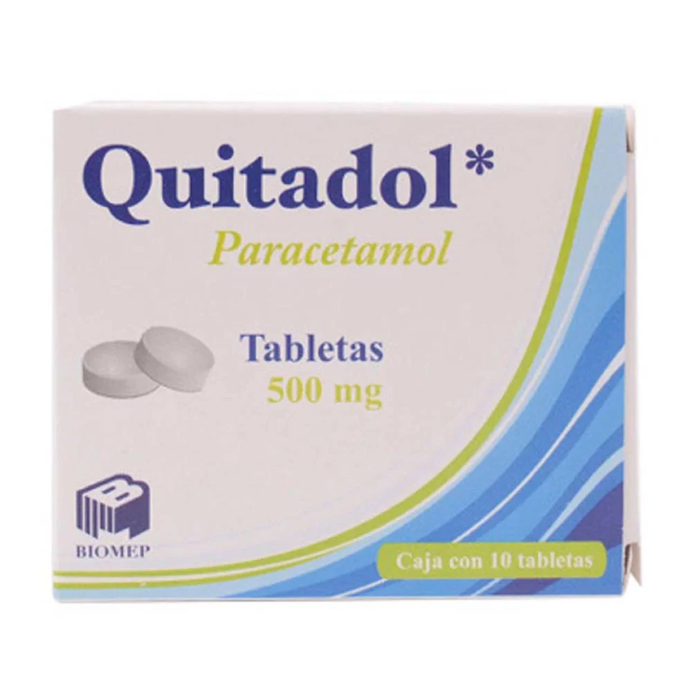 Quitadol (Paracetamol) 500 Mg Con 10 Tabletas
