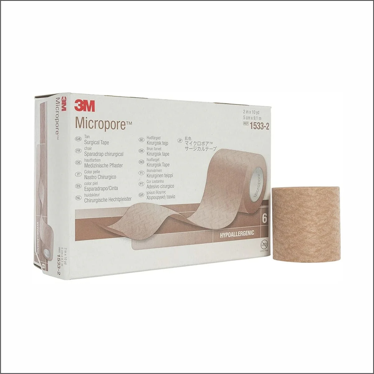 Micropore 5 Cm Color Piel Con 6 Piezas