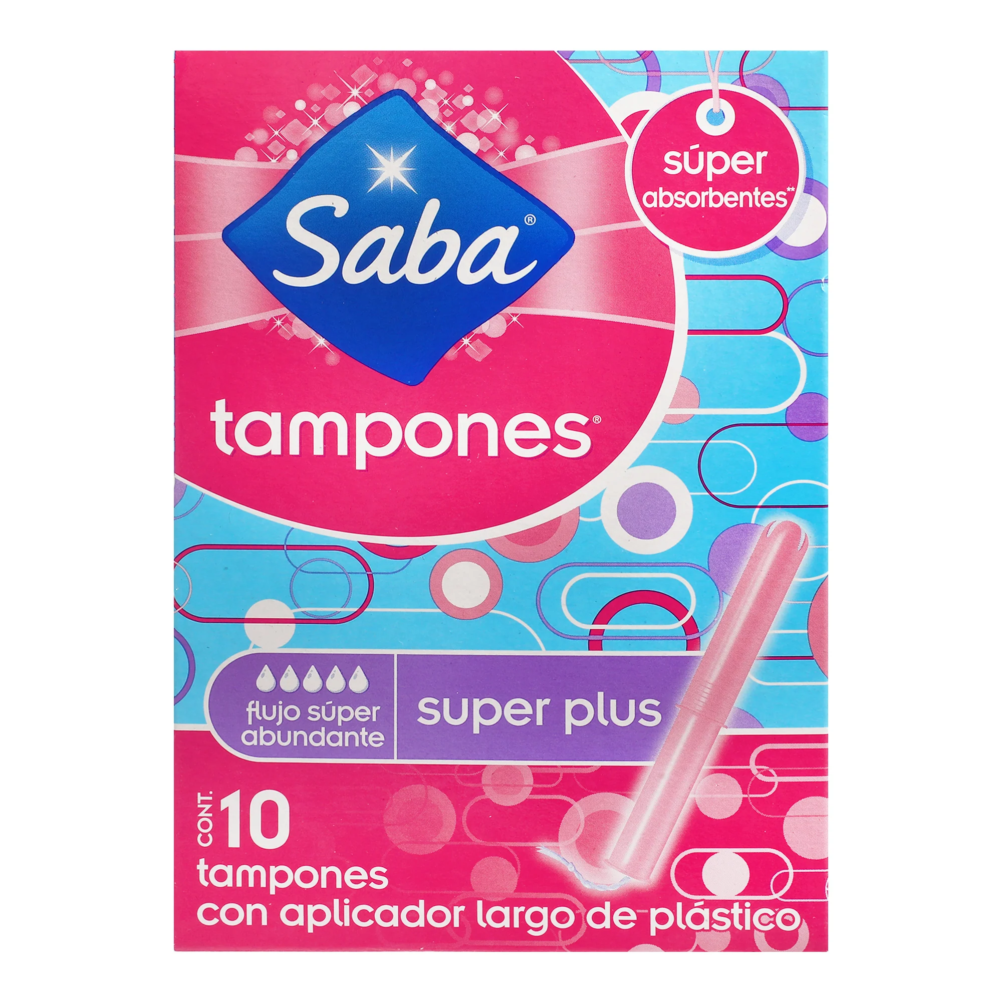 Tampones Saba Largo Superplus Con 10 Piezas